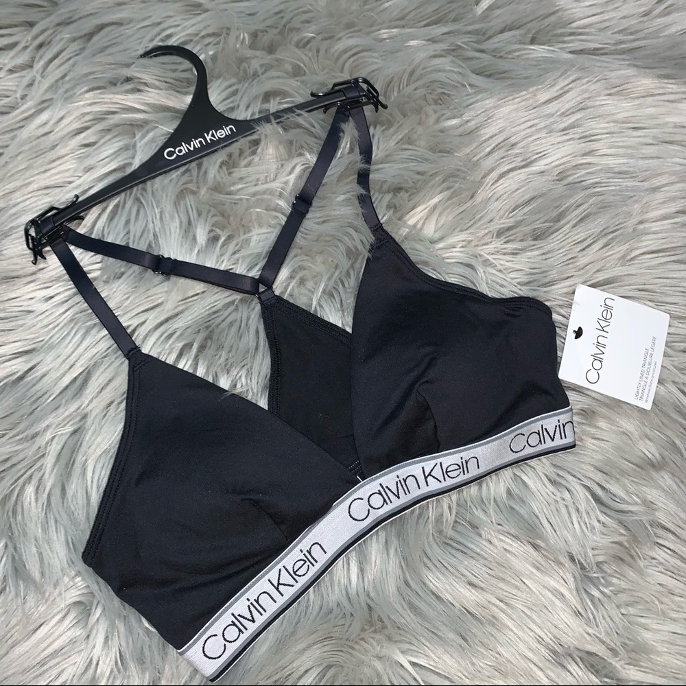 🆕CK Lightly Lined Triangle Bra ~ Wireless - Picture 4 of 4
